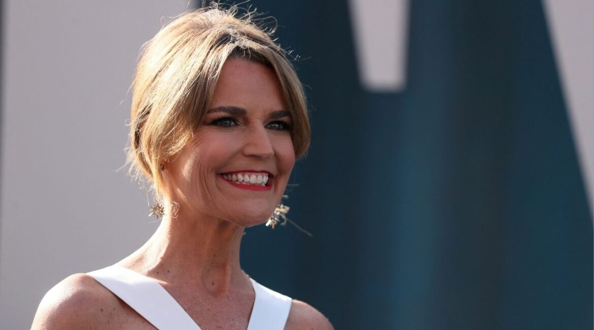 Savannah Guthrie arrives at the Vanity Fair Oscar party during the 94th Academy Awards in Beverly Hills, California, U.S., March 27, 2022. (Reuters File)