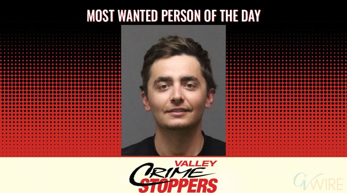 Seth Patrick York is Valley Crime Stoppers' Most Wanted Person of the Day for Feb. 20, 2026. (Valley Crimes Stoppers)