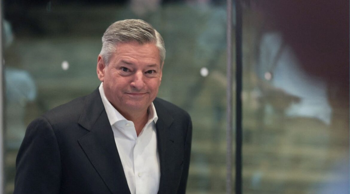 Ted Sarandos attends the premiere of "The Rip" in New York City, U.S., January 13, 2026. (Reuters/Jeenah Moon)