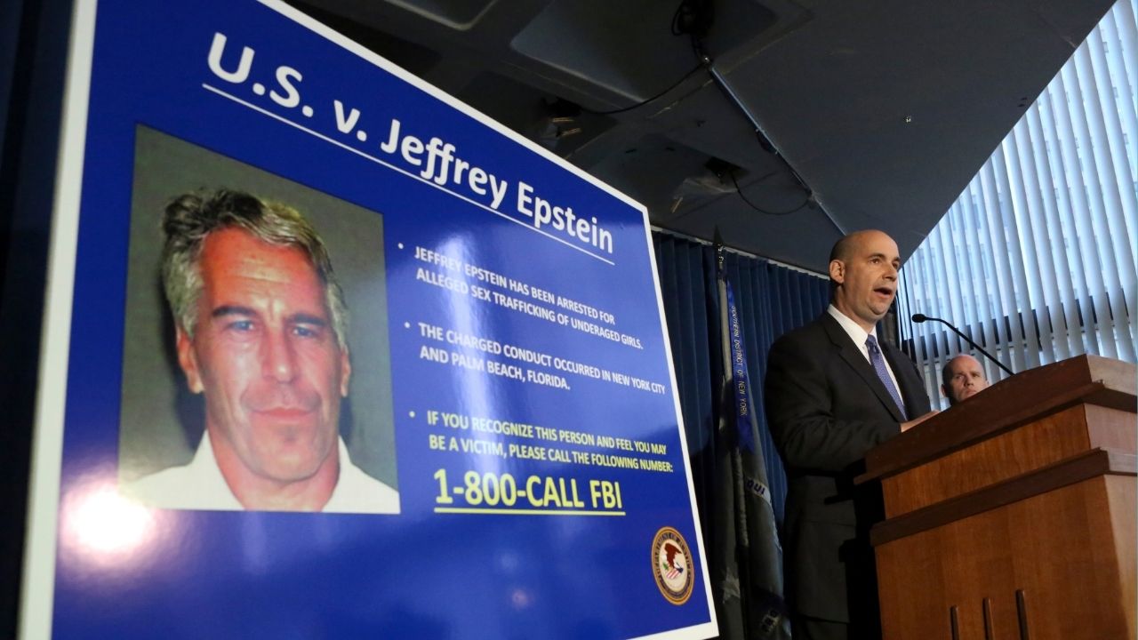 The FBI’s William Sweeney speaks at a news conference announces sex trafficking charges against Jeffrey Epstein, in New York, July 8, 2019. A draft indictment against Epstein prepared by federal prosecutors in 2007 listed a series of sex crimes he was accused of committing against more than a dozen teenage girls over six years, saying he told one 16-year-old victim that bad things could happen to her if she reported what had transpired at his house. (Jefferson Siegel/The New York Times)