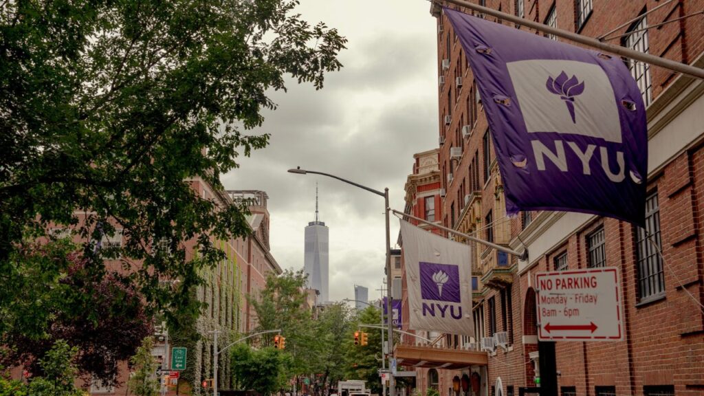 The New York University campus in Manhattan, on Aug. 28, 2023. New York University said it is cooperating with a congressional investigation into Jefferey Epstein’s activities. (Amir Hamja The New