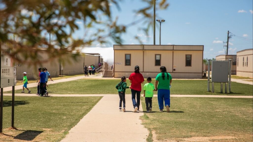 The South Texas Family Residential Center, later known as the Dilley Immigration Processing Center, in Dilley, Texas, on Aug. 23, 2019. About 3,500 adults and children have been detained at the facility since it reopened in 2025. (Ilana Panich-Linsman/The New York Times)