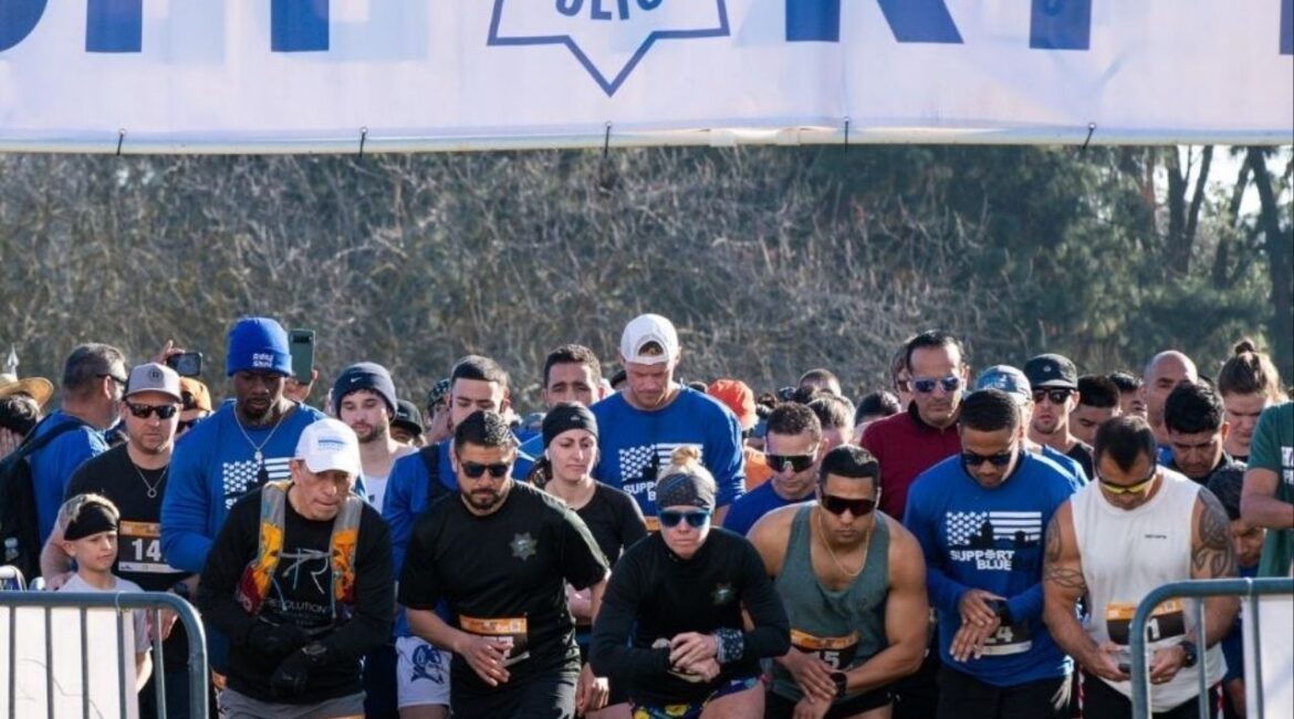 The Support Blue Run returns Saturday, Feb. 28, 2026, in Fresno with 10K, 5K, 2-mile, and virtual options to benefit programs of the Fresno Police and Fire Chaplaincy that support first responders and community crisis services. (Fresno Police and Fire Chaplaincy.)