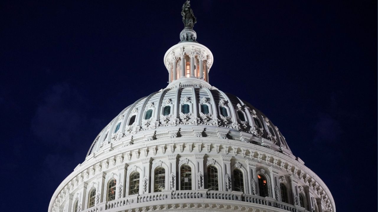 The U.S. Capitol dome as members of the U.S. House of Representatives returned to Washington after a 53-day break, for a vote that could bring the longest U.S. government shutdown in history to a close, in Washington, D.C., U.S., November 12, 2025. (Reuters/Nathan Howard)