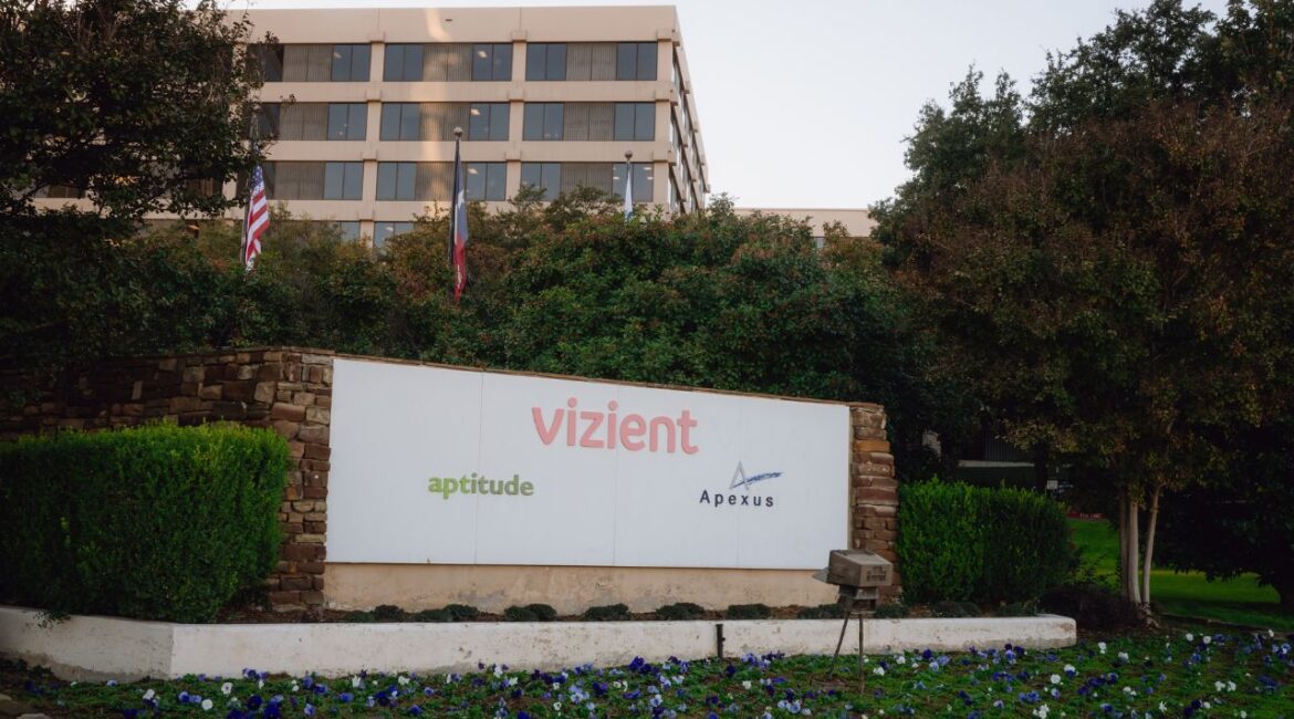 The offices of Apexus, a subsidiary of Vizient, in Irving, Texas, Dec. 11, 2024. Sen. Bill Cassidy (R-La.) sent a letter to Apexus, the Texas-based company that negotiates drug discounts, asking about its profits, business practices and role in the 340B Drug Price Program. (Desiree Rios/The New York Times)