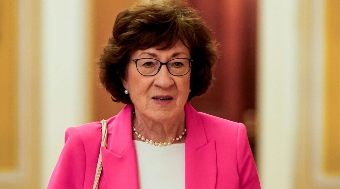 U.S. Senator Susan Collins (R-ME) walks in Capitol Hill, as Republican lawmakers struggle to pass U.S. President Donald Trump’s sweeping spending and tax bill, in Washington, D.C., U.S., June 30, 2025. (Reuters/Elizabeth Frantz)