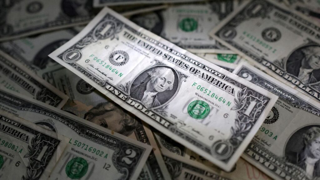 U.S. dollar banknotes are seen in this illustration taken March 10, 2023. (Reuters/Dado Ruvic/Illustration/File Photo)