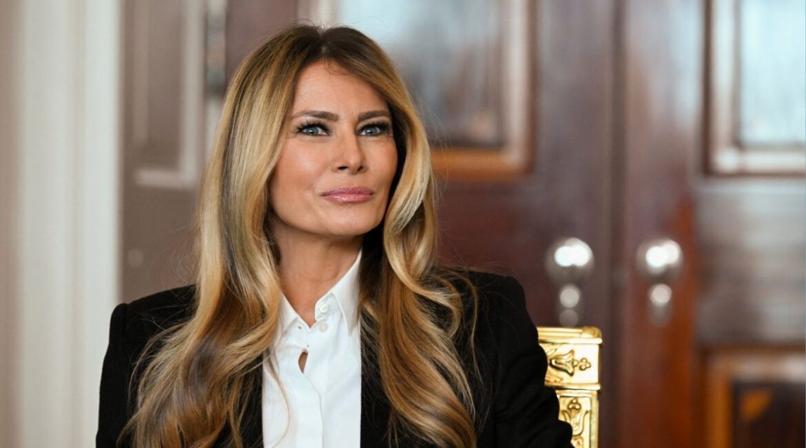 U.S. first lady Melania Trump looks on as she meets with freed American-Israeli couple Keith and Aviva Siegel (not pictured), who were abducted by Hamas on October 7, 2023, at the White House in Washington, D.C., U.S., February 4, 2026. (Reuters/Annabelle Gordon)