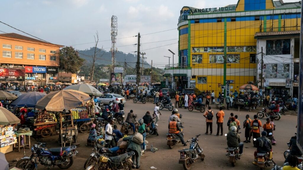 The city of Yaoundé, Cameroon, Dec. 4, 2025. In a secret deportation arrangement, the Trump administration flew nine people, nearly all of whom had been granted U.S. court protections from being sent back to their home countries, to the African nation of Cameroon in January. (Arlette Bashizi/The New York Times)