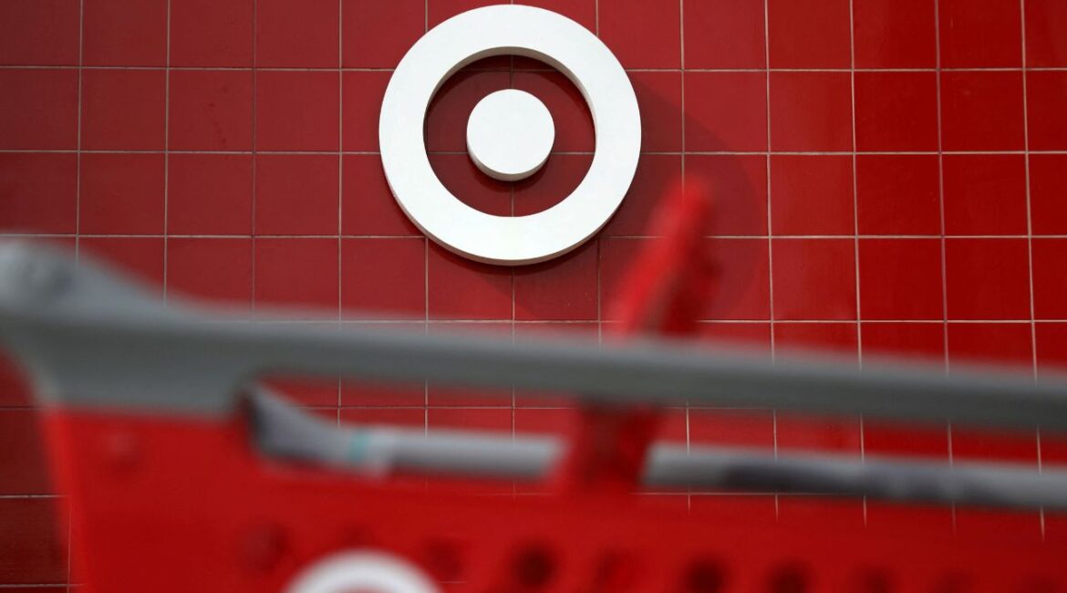 A Target shopping cart is seen in front of a store logo in Azusa, California U.S. November 16, 2017. (Reuters File)
