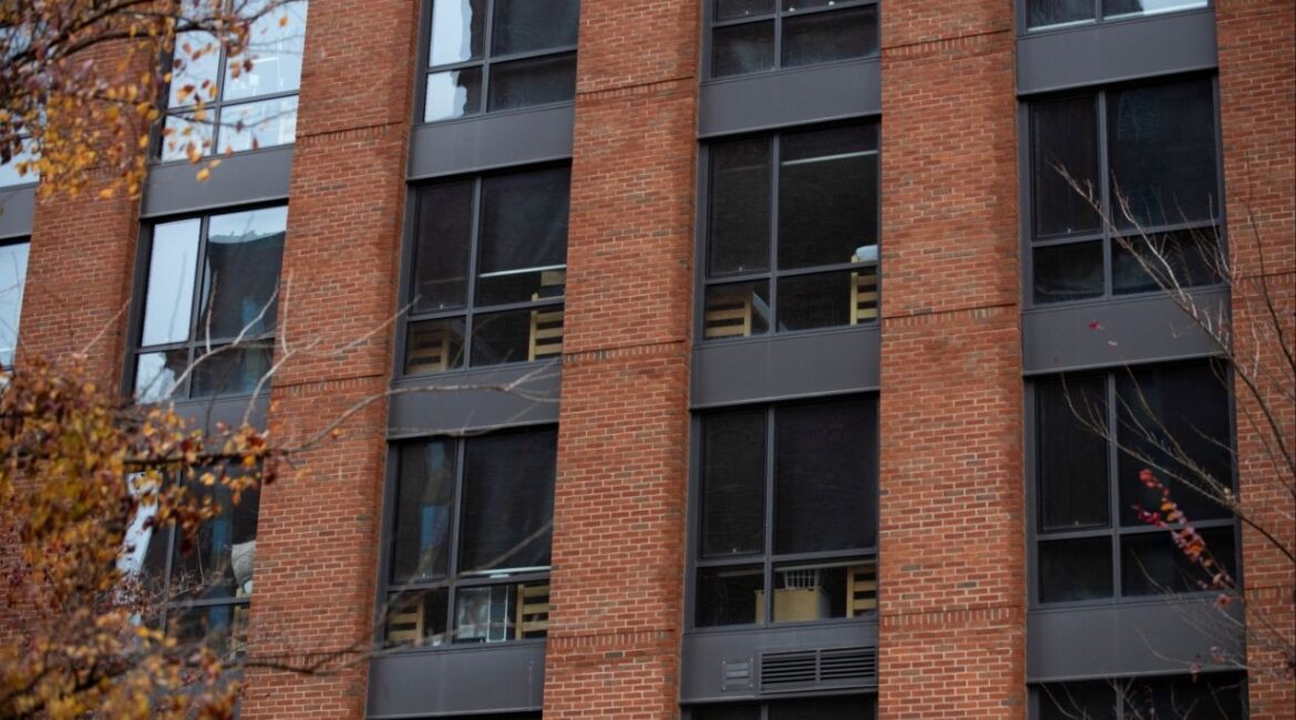 A dorms building is seen at The Ohio State University campus in Columbus, Ohio, U.S., November 25, 2020. (Reuters File)