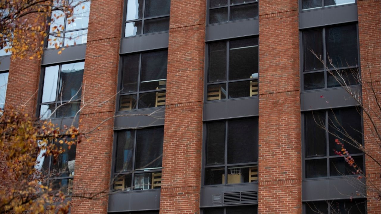 A dorms building is seen at The Ohio State University campus in Columbus, Ohio, U.S., November 25, 2020. (Reuters File)