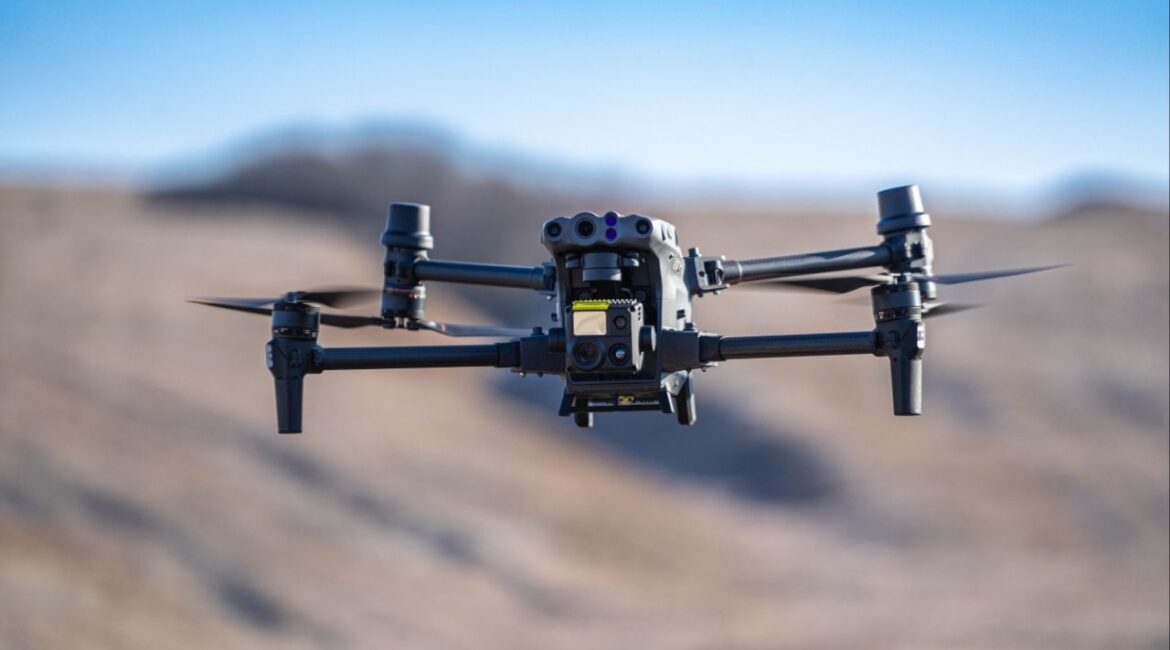 A file photo of a drone flying. (Shutterstock)