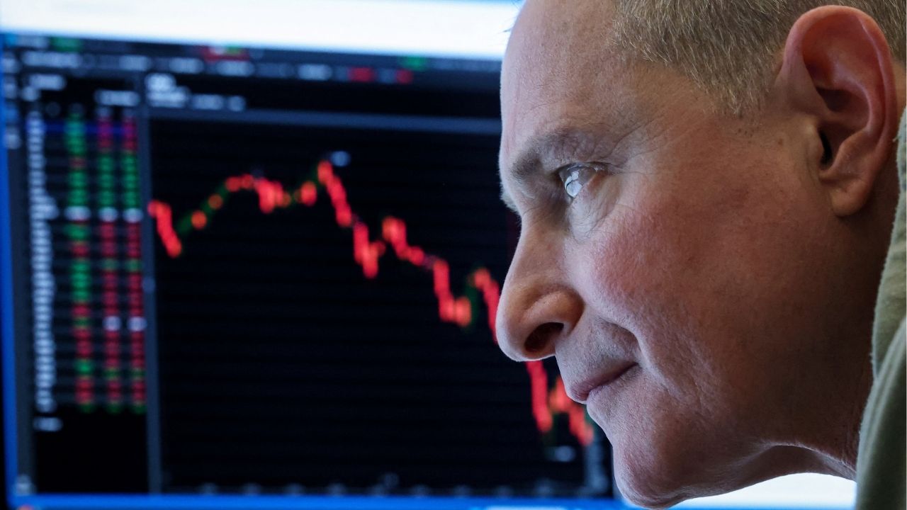 A futures-options trader works on the floor at the New York Stock Exchange's NYSE American (AMEX) in New York City, U.S., February 27, 2026. (Reuters/Brendan McDermid)