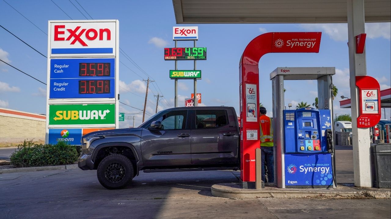 A gas station in Harlingen, Texas, March 28, 2026. Since the Iran conflict began on Feb. 28, gas prices across the United States have increased about 34 percent. They are now flirting with $4 a gallon, and drivers are wincing. (Gabriel V. Cárdenas/The New York Times)