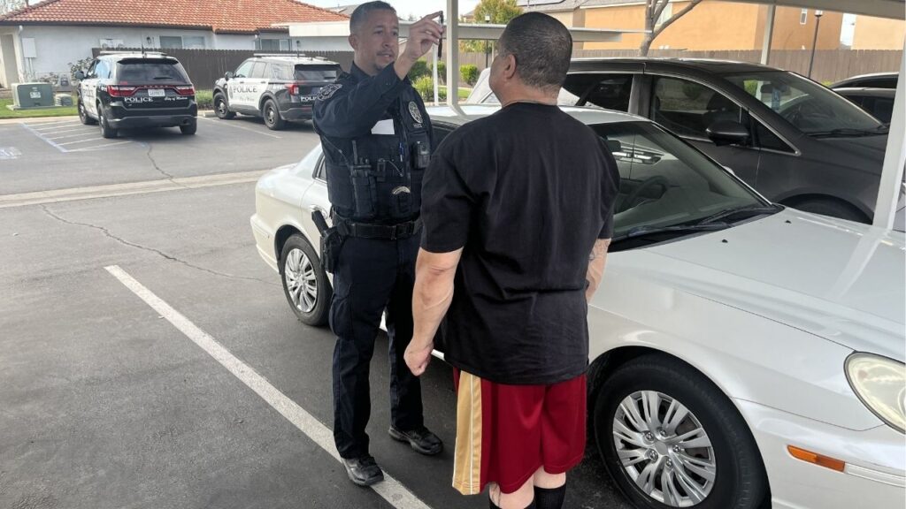 A man was taken into custody Saturday, March 7, 2026, afternoon after Madera police say he nearly struck several vehicles while driving at almost three times the legal alcohol limit. (Madera PD)