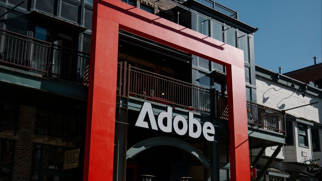 A marketing activation space for Adobe in Park City, Utah, Jan. 21, 2025. The maker of Photoshop agreed to pay $75 million to the government, which had accused it of hiding details of expensive fees. (Alex Goodlett/The New York Times)