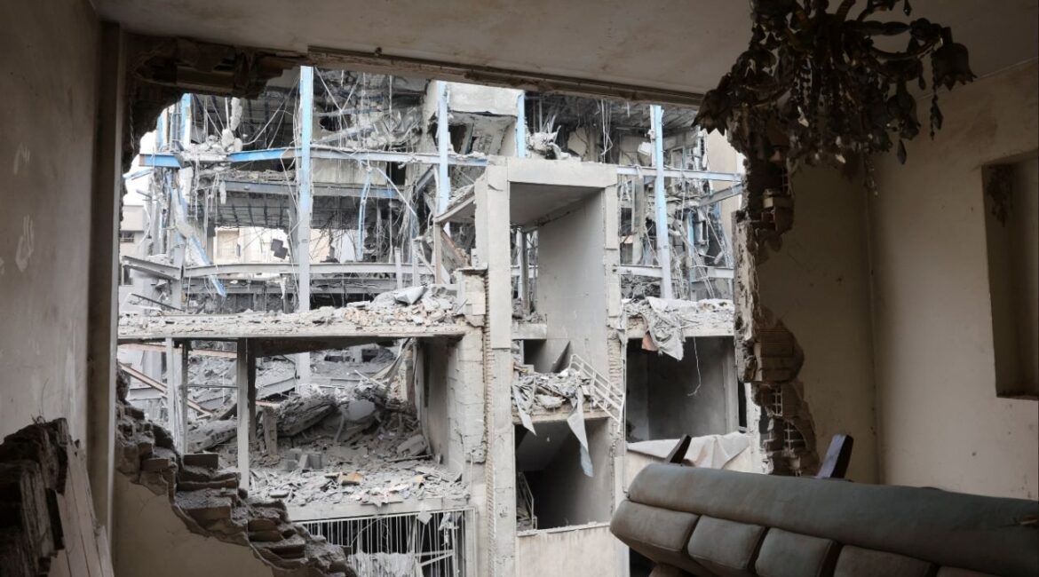 A view of the damage inside a house that was damaged by a strike, amid the U.S.-Israeli conflict with Iran, in Tehran, Iran, March 15, 2026. (Majid Asgaripour/WANA (West Asia News Agency) via Reuters)
