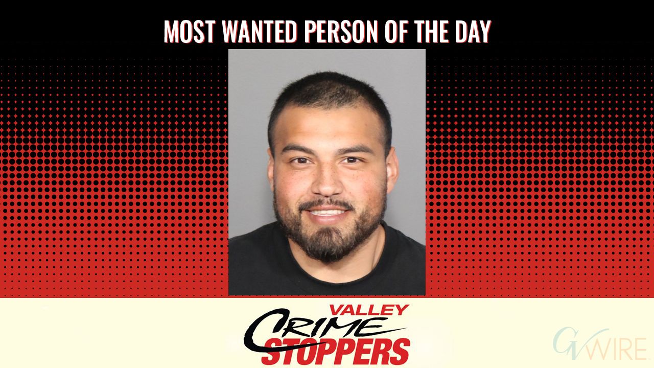 Andres Alejandro Garcia-Robles is Valley Crime Stoppers' Most Wanted Person of the Day for March 17, 2026. (Valley Crimes Stoppers)