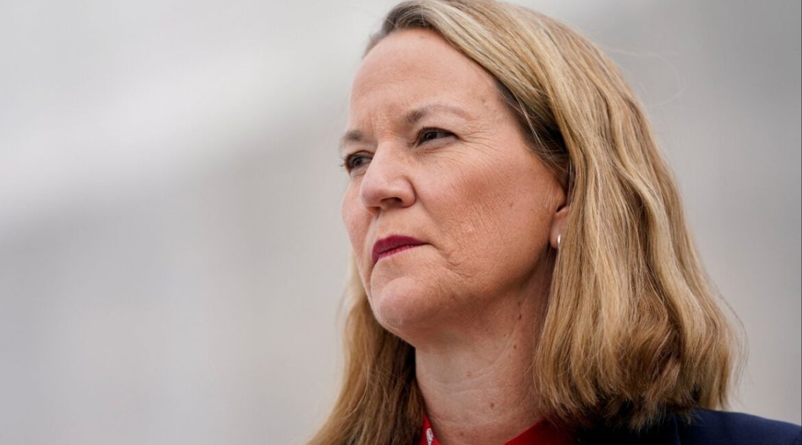 Arizona's Attorney General Kris Mayes looks on outside the U.S. Supreme Court in Washington, D.C., U.S., November 5, 2025. (Reuters/Nathan Howard)