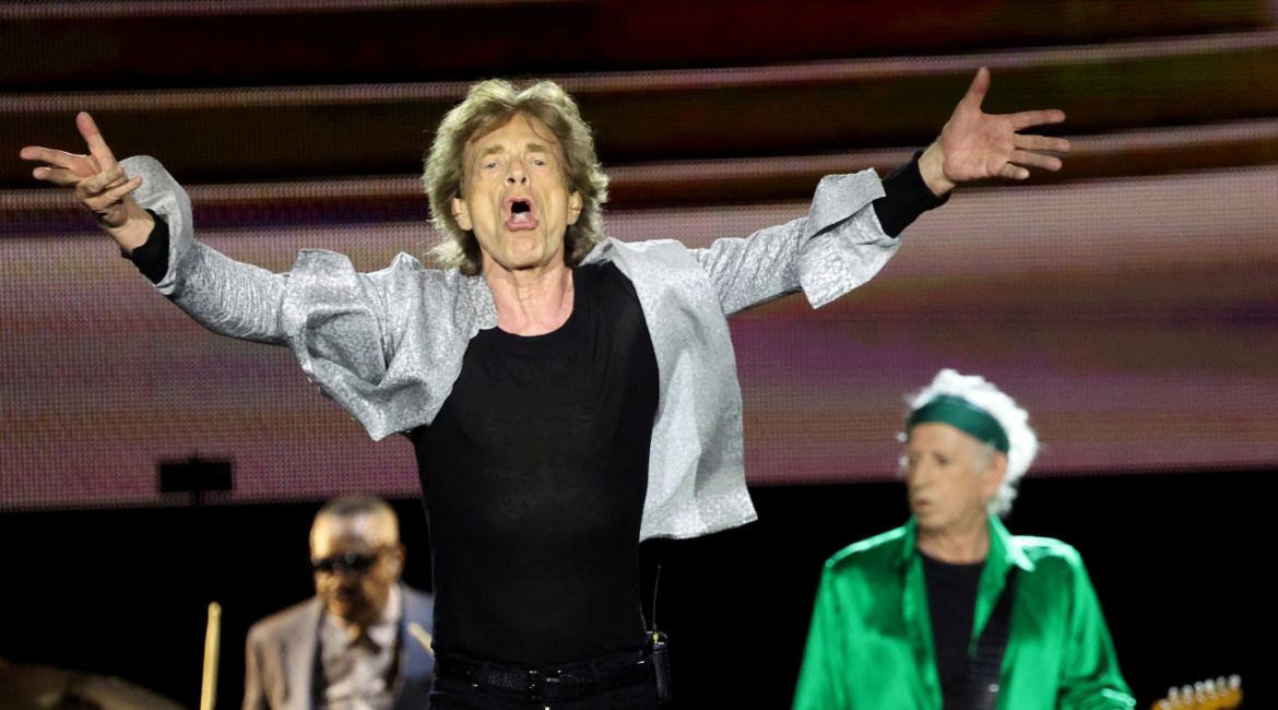 Mick Jagger of English band The Rolling Stones performs during their Hackney Diamonds Tour at SoFi Stadium in Inglewood, California, U.S., July 10, 2024.