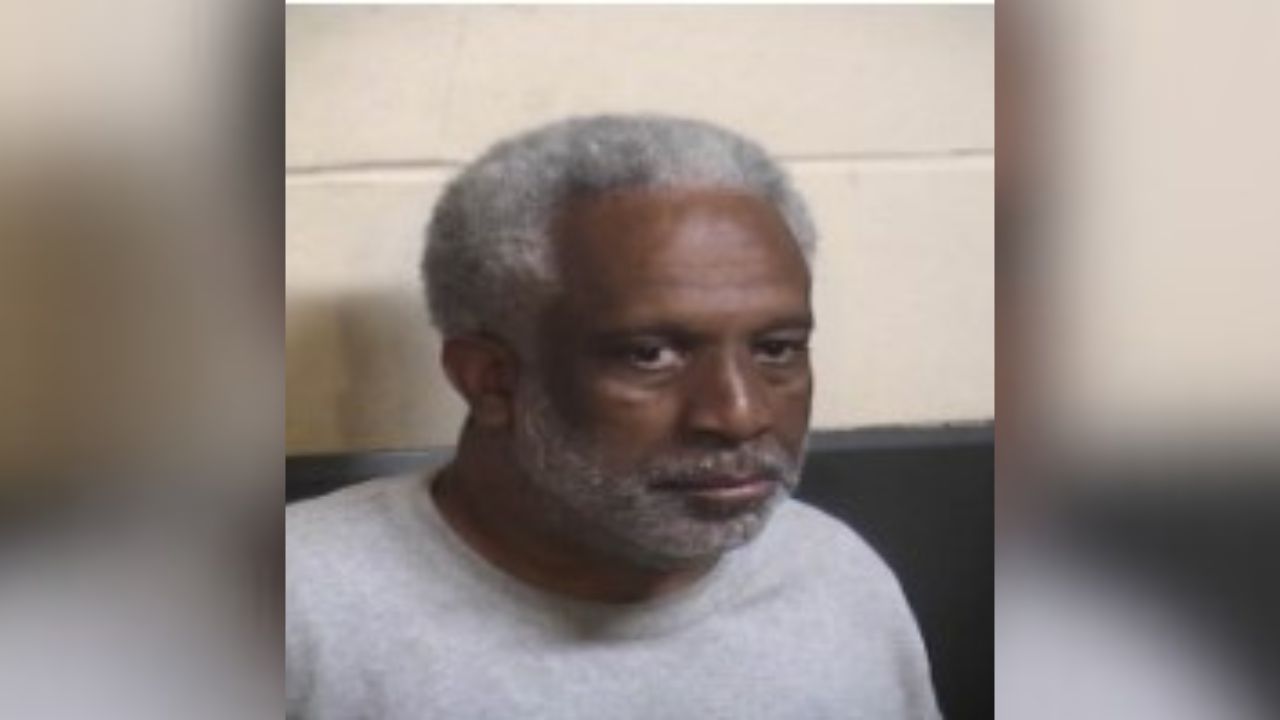 Calvin Hackett, 64, was arrested in Fresno after allegedly striking his partner in the head and firing a gun at them during a domestic dispute. (Fresno PD)