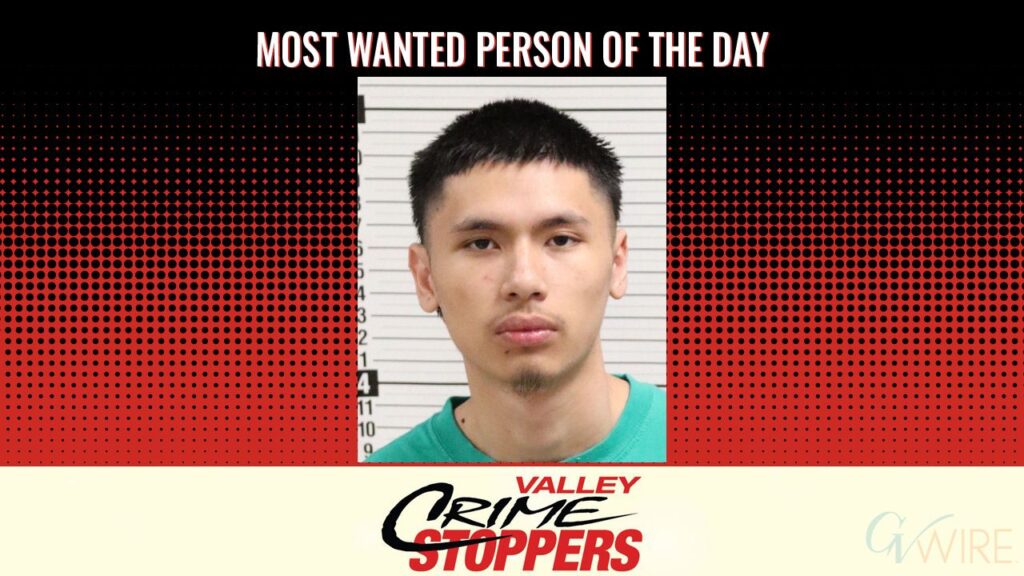 Cameron Taylor Otto is Valley Crime Stoppers' Most Wanted Person of the Day for March 30, 2026. (Valley Crimes Stoppers)