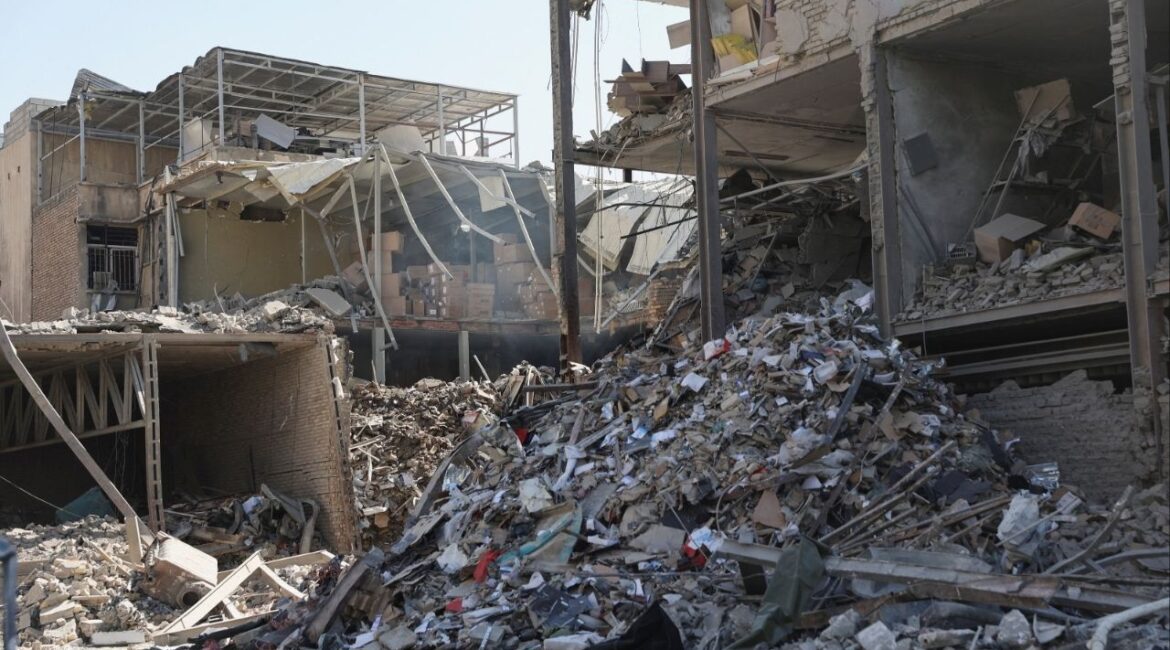 Debris lies scattered in the aftermath of an Israeli and U.S. strike on a police station, amid the U.S.-Israeli conflict with Iran, in Tehran, Iran, March 3, 2026. Majid Asgaripour/WANA (West Asia News Agency) via Reuters)