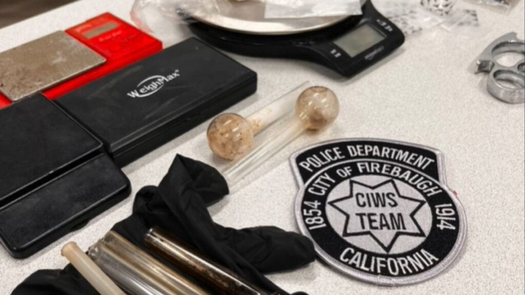 Firebaugh police, with Mendota officers, executed a search warrant seizing drugs, ammunition, and possible stolen property, arresting six people and declaring the residence unlivable. (Firebaugh PD)