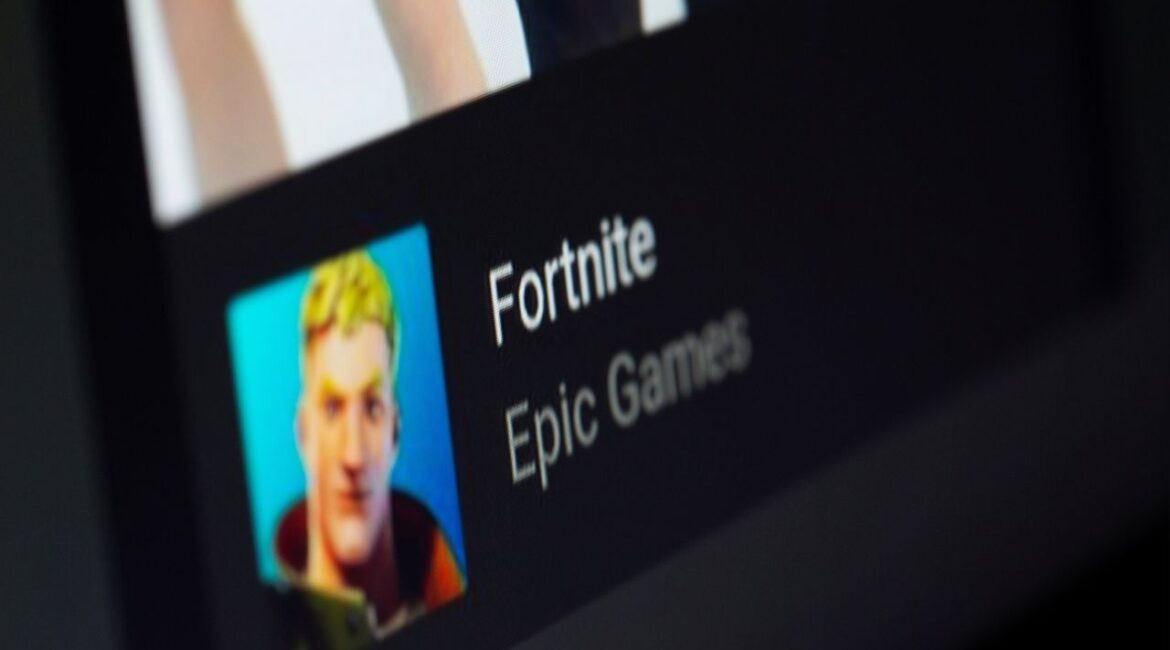 Fortnite game installing on Android operating system is seen in this illustration taken, May 2, 2021. (Reuters/Dado Ruvic/Illustration)