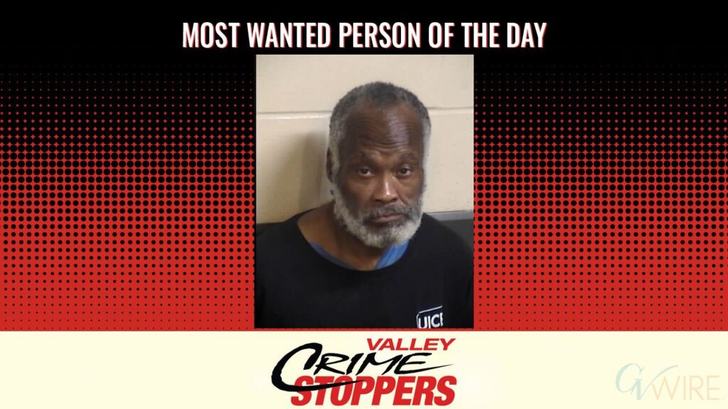 Fred Louis Sweeney is Valley Crime Stoppers' Most Wanted Person of the Day for March 13, 2026. (Valley Crimes Stoppers)