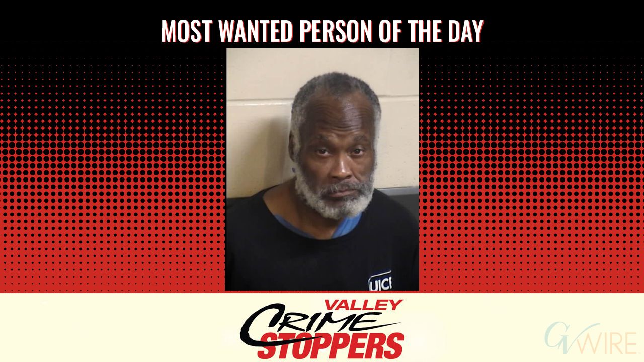 Fred Louis Sweeney is Valley Crime Stoppers' Most Wanted Person of the Day for March 13, 2026. (Valley Crimes Stoppers)