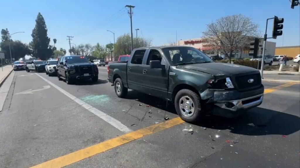 Fresno County authorities arrested Nicholas Lefall, a repeat offender with 38 prior county arrests, after a high-speed chase in a stolen truck ended in a collision and foot pursuit. (Fresno County SO)