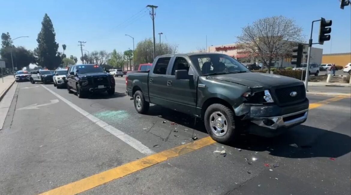 Fresno County authorities arrested Nicholas Lefall, a repeat offender with 38 prior county arrests, after a high-speed chase in a stolen truck ended in a collision and foot pursuit. (Fresno County SO)