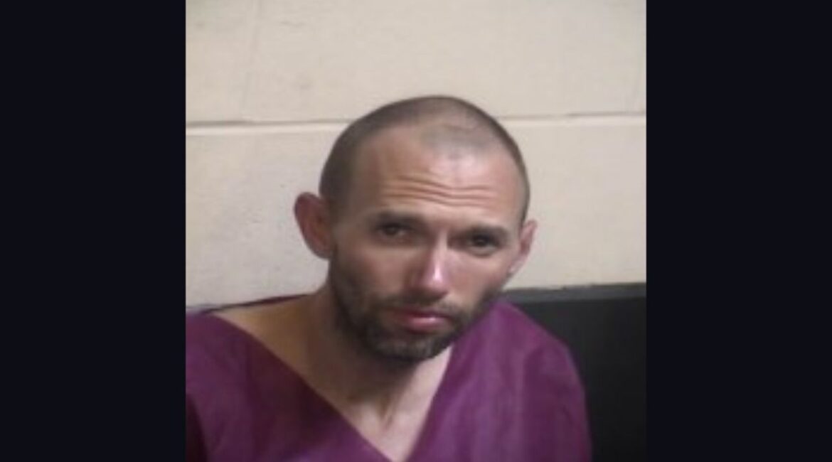 Fresno police arrested Christopher Allan Bull, 36, who allegedly threatened a victim with a knife and a fake police badge while harassing minors on a bus on Tuesday, March 17, 2026. (Fresno PD)