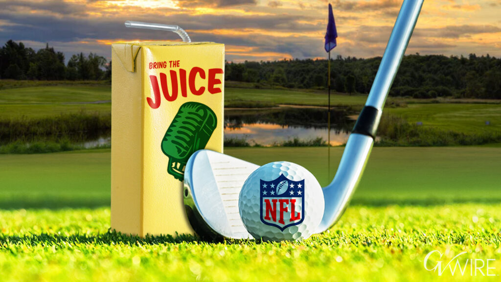 Golf tournament with NFL football players (GV Wire Composite)
