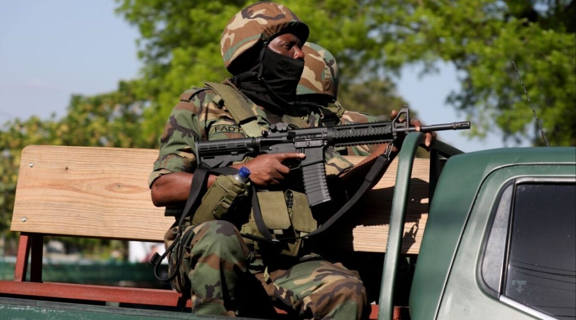 Law enforcement officers patrol amid ongoing gang violence, in this file photo from Haiti, March 19, 2025. (Reuters File)