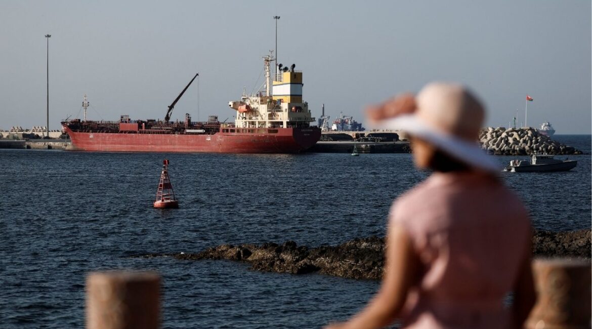 Luojiashan tanker sits anchored in Muscat, as Iran vows to close the Strait of Hormuz, amid the U.S.-Israeli conflict with Iran, in Muscat, Oman, March 7, 2026. (Reuters/Benoit Tessier)