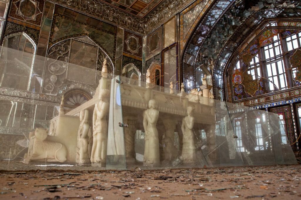 Image of Damage to the historic Golestan Palace in Tehran