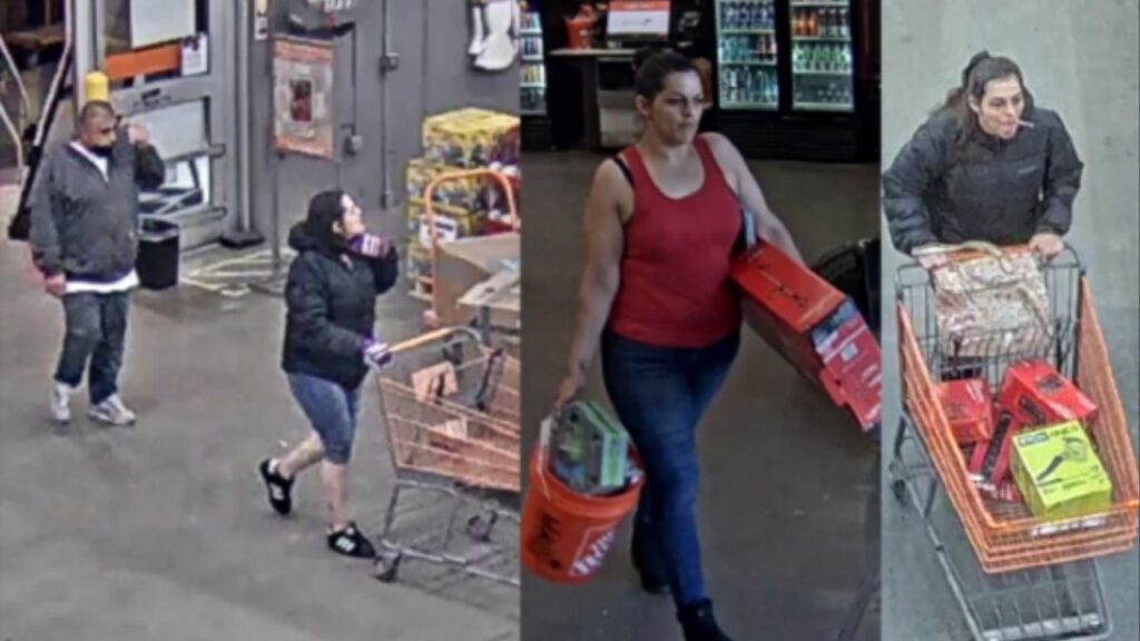 Merced police are asking the public to help identify two suspects involved in multiple Home Depot thefts. (Merced PD)