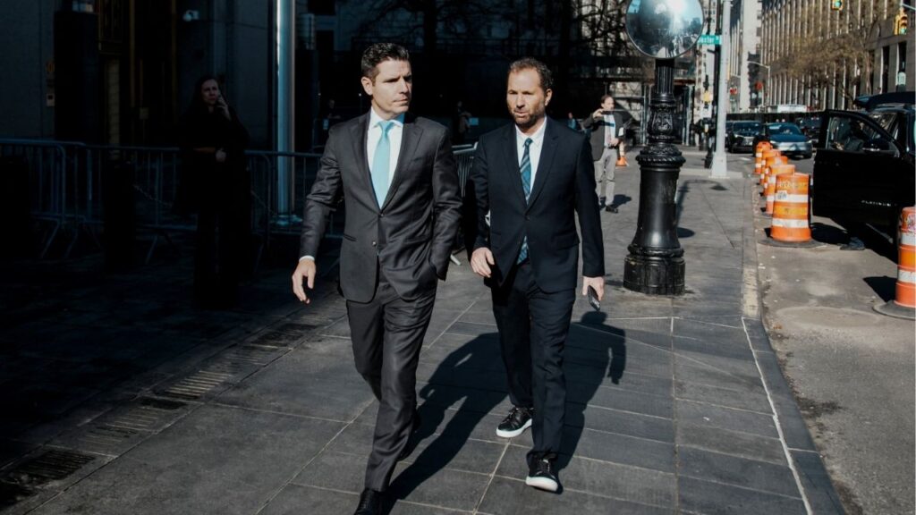 Michael Rapino, CEO of Live Nation Entertainment departs the courthouse in New York City, U.S., March 10, 2026. (Reuters/Eduardo Munoz)