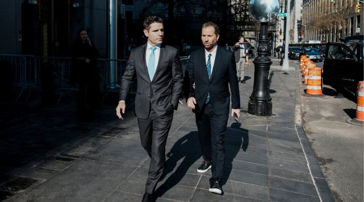 Michael Rapino, CEO of Live Nation Entertainment departs the courthouse in New York City, U.S., March 10, 2026. (Reuters/Eduardo Munoz)