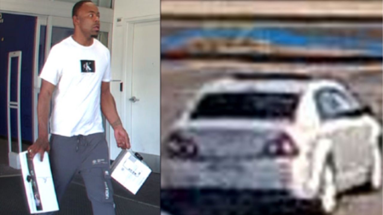 The Merced Police Department is asking for the public's help to identify a suspect who stole over $2,000 in merchandise from a local Best Buy across three separate dates and fled in a silver vehicle. (Merced PD)