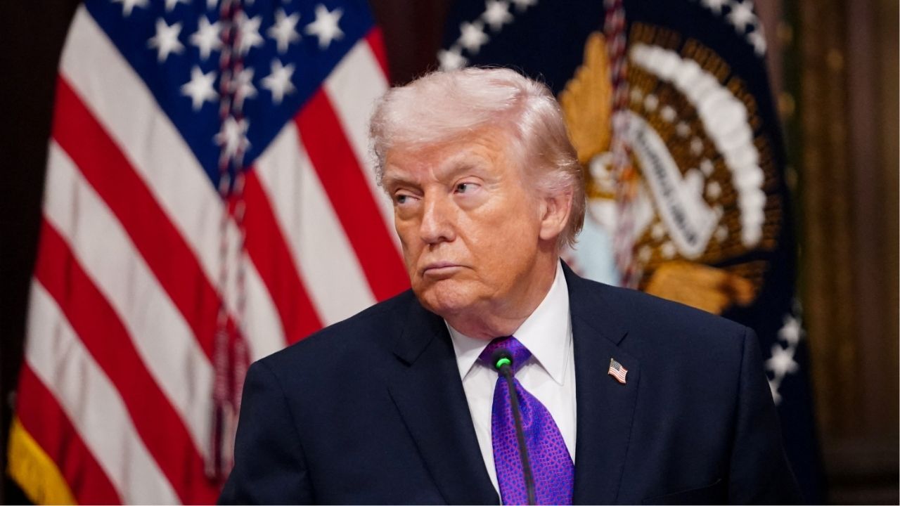 President Donald Trump attends a roundtable on the Ratepayer Protection Pledge in the Indian Treaty Room in the Eisenhower Executive Office Building (EEOB) on the White House campus in Washington, D.C., U.S., March 4, 2026. (Reuters/Nathan Howard)