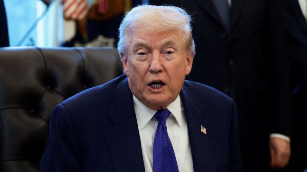 President Donald Trump speaks on the day he announced the creation of a critical mineral reserve, in the Oval Office at the White House, February 2, 2026. (Reuters/Evelyn Hockstein)