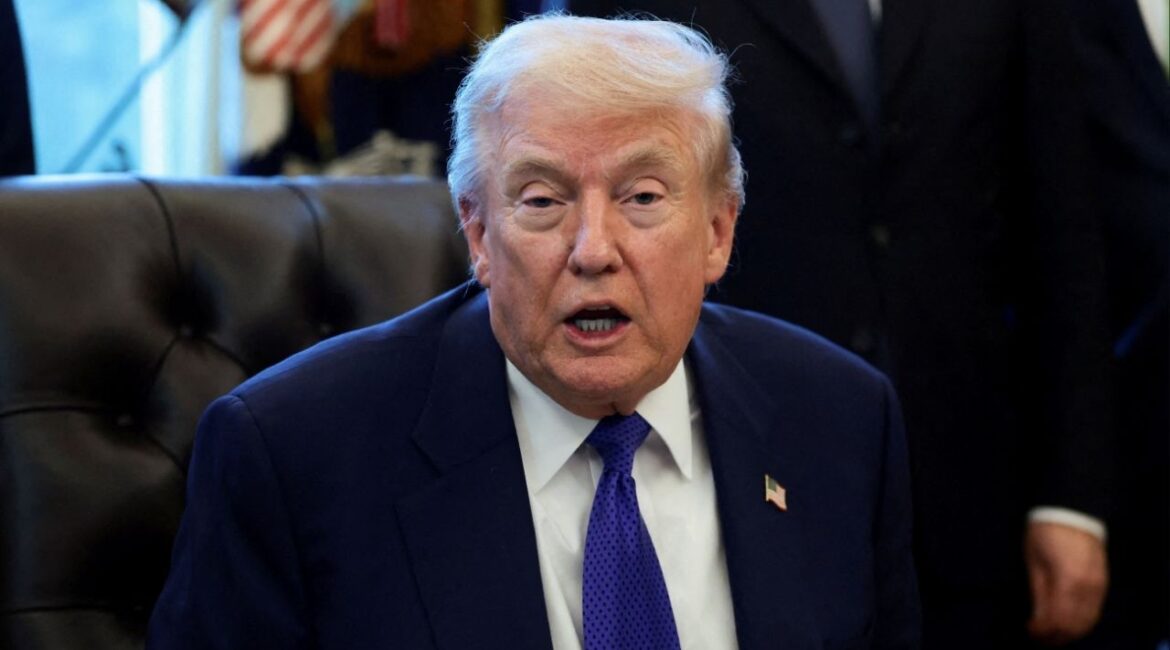 President Donald Trump speaks on the day he announced the creation of a critical mineral reserve, in the Oval Office at the White House, February 2, 2026. (Reuters/Evelyn Hockstein)