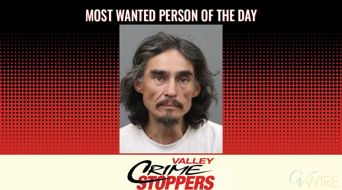Raymond Francis Bohay is Valley Crime Stoppers' Most Wanted Person of the Day for March 19, 2026. (Valley Crimes Stoppers)