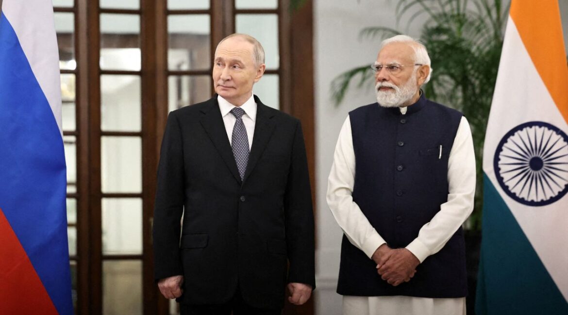 Russia's President Vladimir Putin and India's Prime Minister Narendra Modi attend a meeting in New Delhi, India, December 5, 2025. (Reuters File)