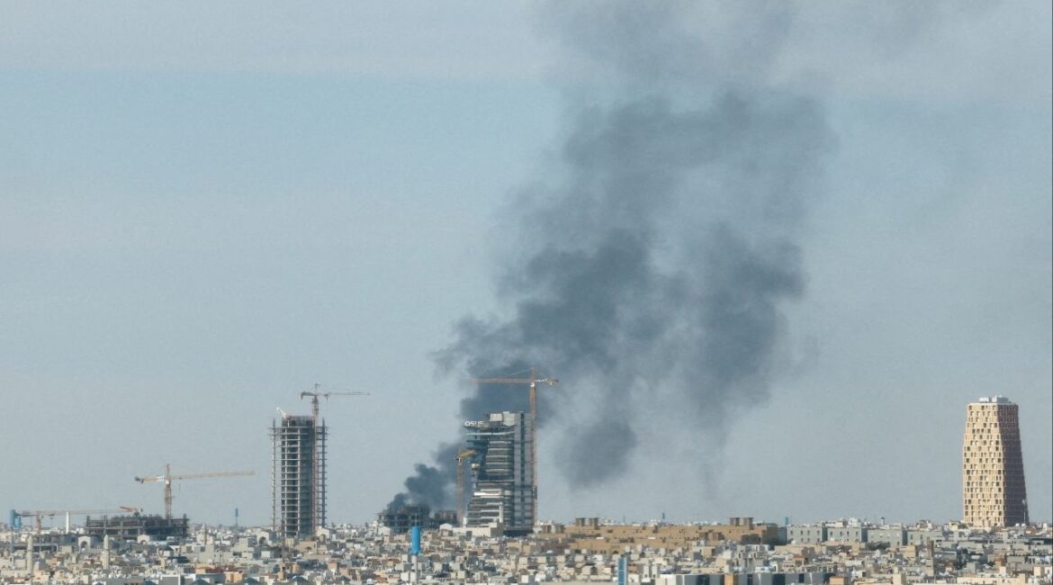Smoke rises above Riyadh, amid the U.S.-Israeli conflict with Iran, in Riyadh, Saudi Arabia, March 5, 2026. (Reuters File)