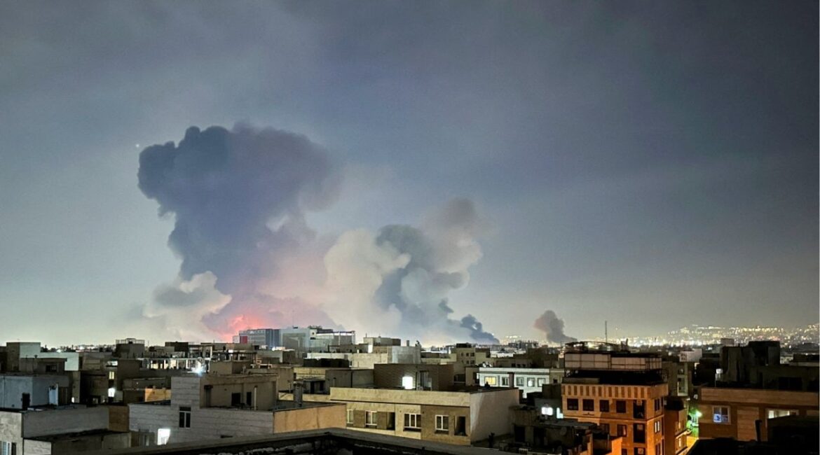 Smoke rises following an explosion, amid the U.S.-Israeli conflict with Iran, in Tehran, Iran, March 7, 2026. Picture taken with a mobile phone. Naser Safarzadeh/WANA (West Asia News Agency) via REUTERS
